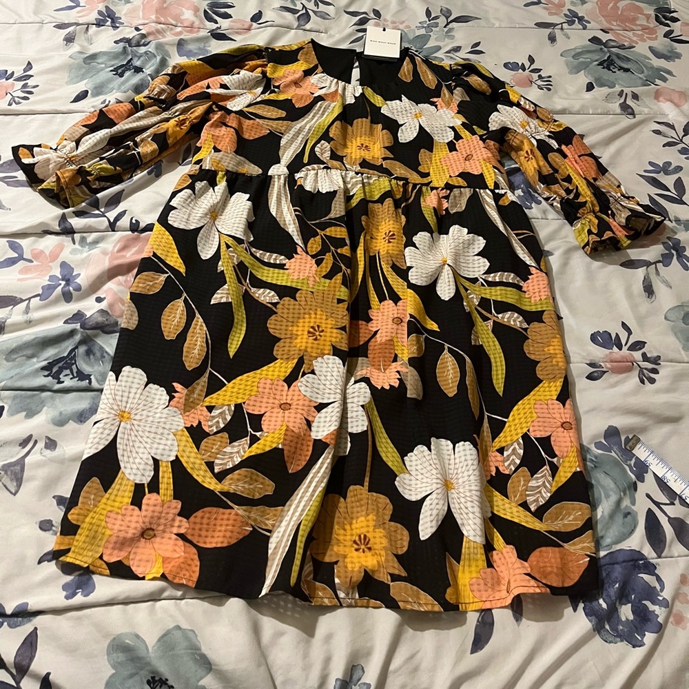 Who What Wear Floral Dress Size Medium